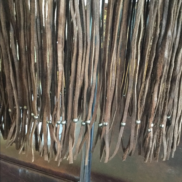 Leather Fringe & Bead Belt - Picture 6 of 8